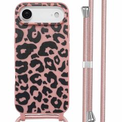 imoshion Coque design en silicone avec cordon Apple iPhone Air - Animal Pink