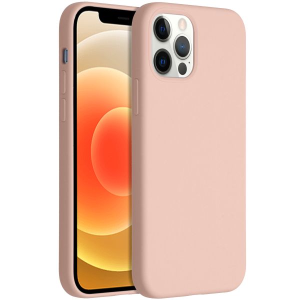 Accezz Coque Liquid Silicone iPhone 12 (Pro) - Rose