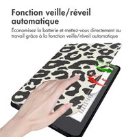 imoshion Design Slim Hard Case Sleepcover Pocketbook Verse Lite - Leopard