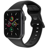 imoshion Bracelet en silicone⁺ Apple Watch Series 1 t/m 11 / SE / Ultra (44/45/46/49 mm) - Taille M/L - Noir