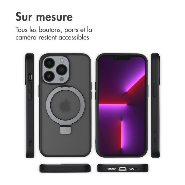 Accezz Coque Ring Stand avec MagSafe Apple iPhone 13 Pro - Noir