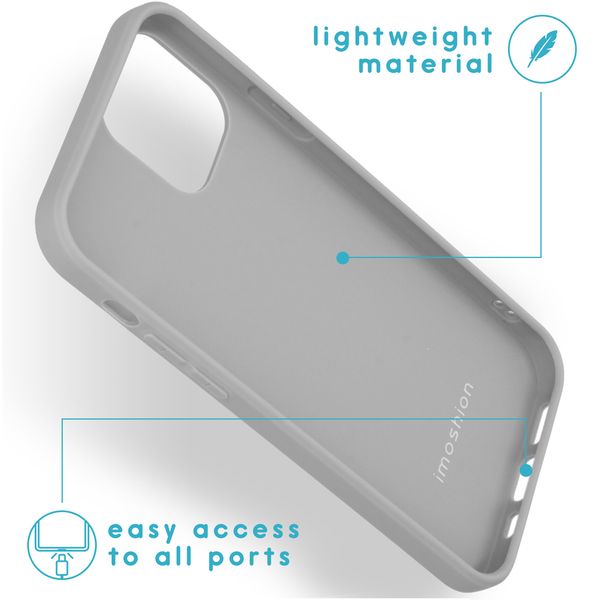 imoshion Coque Couleur iPhone 12 (Pro) - Gris