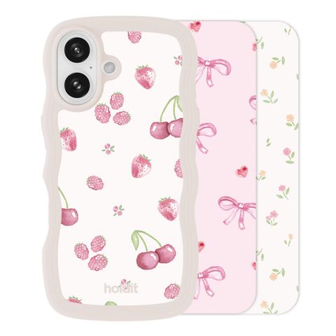 Holdit Pack d'impression Apple iPhone 16 - Pink Breeze