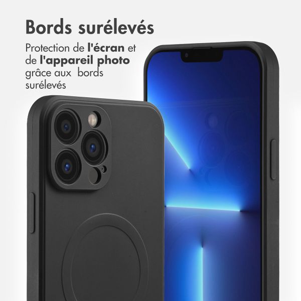 imoshion Coque Couleur avec MagSafe Apple iPhone 13 Pro Max - Noir