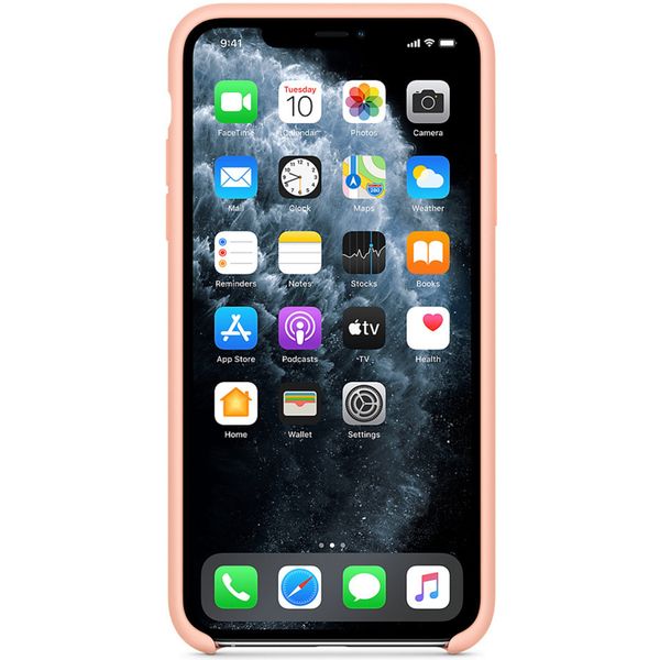 Apple Coque en silicone Apple iPhone 11 Pro Max - Grapefruit