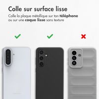 imoshion Plaque métallique pour support magnétique - Noir