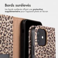 imoshion Étui de télephone portefeuille Design Apple iPhone 12 (Pro) - Leopard Mood
