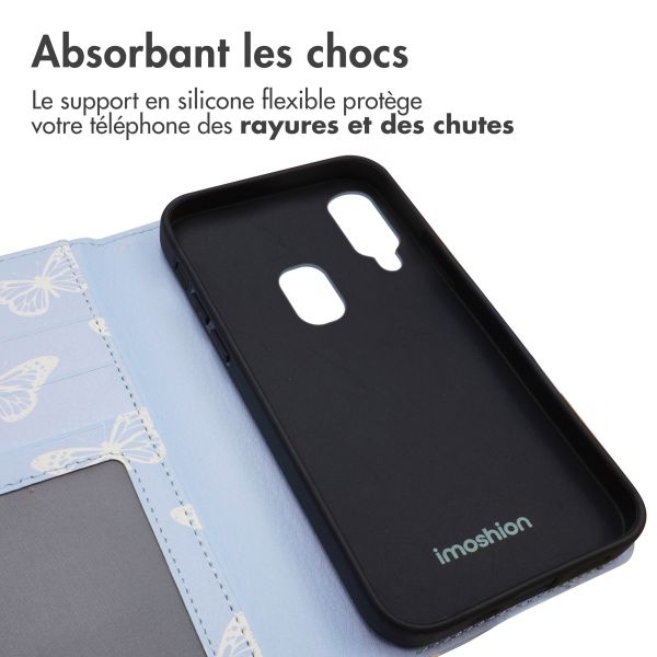 imoshion Étui de télephone portefeuille Design Samsung Galaxy A20e - Butterfly