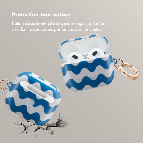 Selencia Coque Vivid Apple AirPods 3 - Wave Vibes Classic Blue