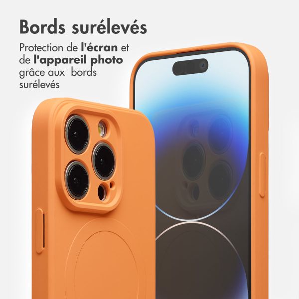 imoshion Coque Couleur avec MagSafe Apple iPhone 14 Pro - Neon Orange