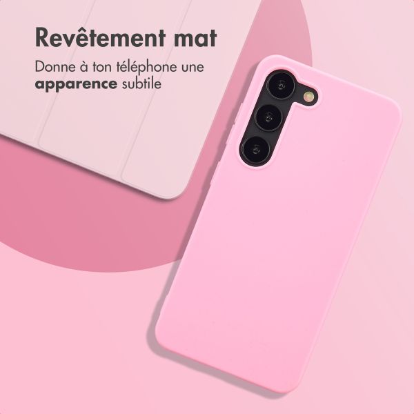 imoshion Coque Couleur Samsung Galaxy S23 - Bubblegum Pink