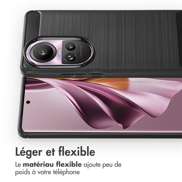 imoshion Coque Brushed Oppo Reno 10 / 10 Pro - Noir