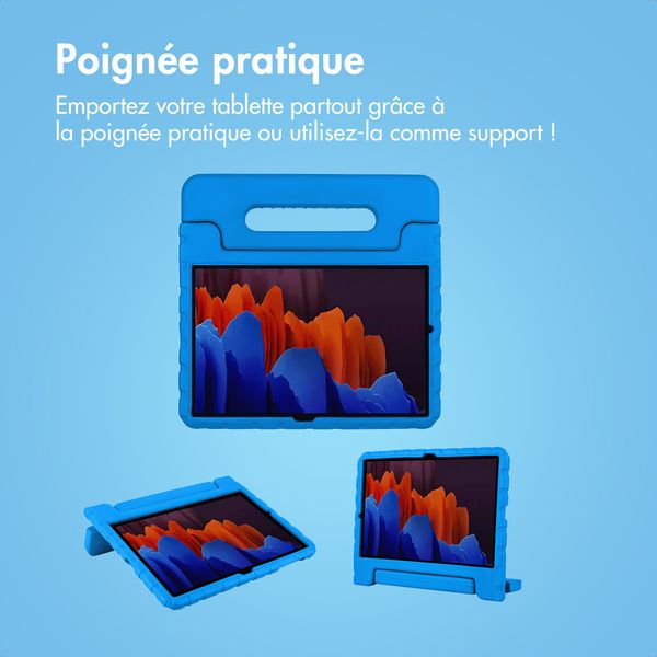 imoshion Coque kidsproof avec poignée Samsung Galaxy Tab S8 Plus / S7 Plus / S7 FE 5G - Bleu