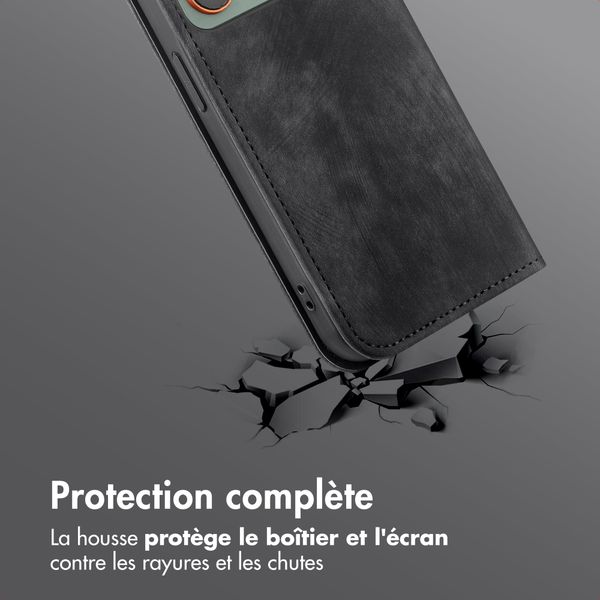 imoshion Étui de téléphone portefeuille Slim Motorola Edge 70 - Noir