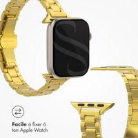 Selencia Bracelet à maillons fin en acier Apple Watch Series 1 á 9 / SE (38/40/41 mm) | Series 10 (42 mm) - Or