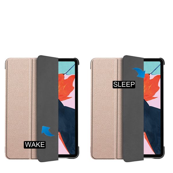 imoshion Coque tablette Trifold iPad Air 11 pouces (2024) M2 / Air 5 (2022) / Air 4 (2020) - Dorée