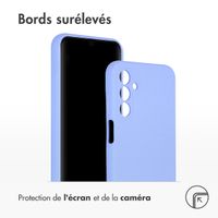 Accezz Coque Liquid Silicone Samsung Galaxy A15 (5G/4G) - Violet