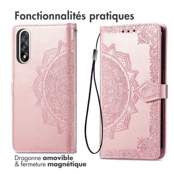 imoshion Etui de télephone Mandala OnePlus Nord 5 - Rose Doré