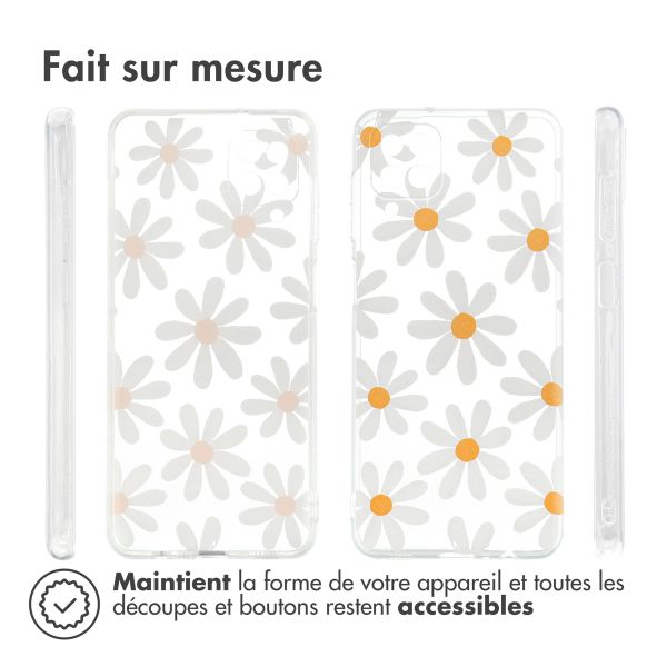 imoshion Coque Design Samsung Galaxy A12 - Daisy flower