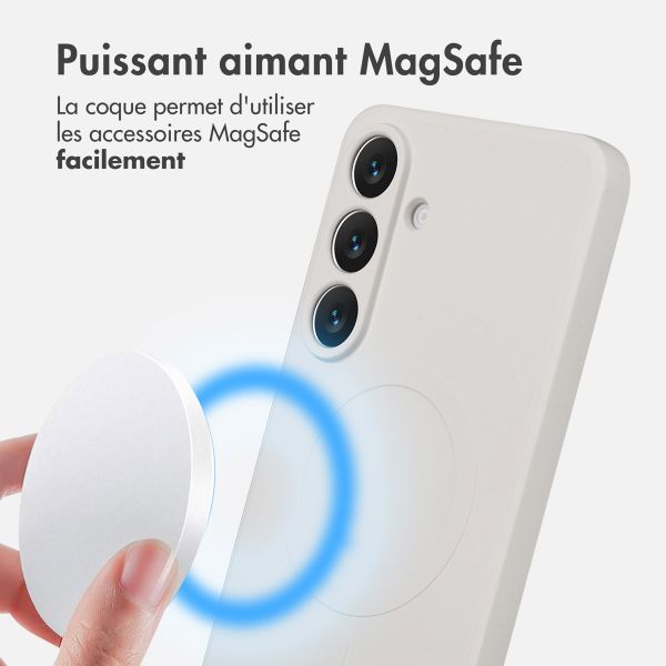 imoshion Coque Couleur avec MagSafe Samsung Galaxy S25 FE - Beige