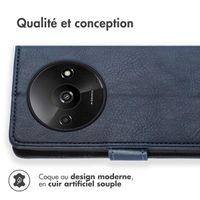 imoshion Étui de téléphone portefeuille Luxe Xiaomi Redmi A3 - Bleu foncé