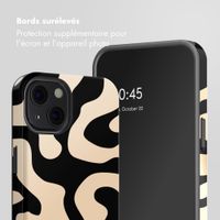 Selencia Coque arrière Vivid avec MagSafe Apple iPhone 13 - Art Wave Black