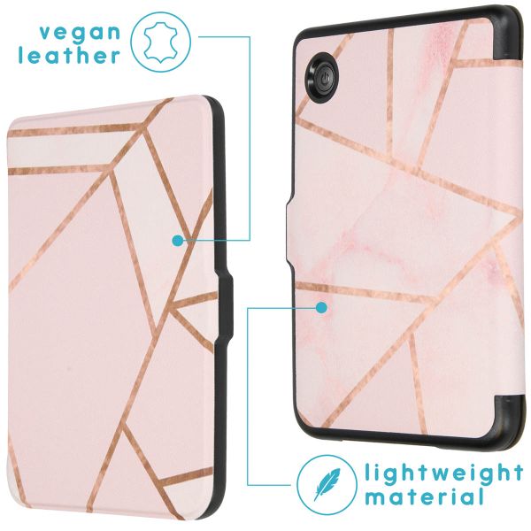 imoshion ﻿Design Slim Hard Sleepcover Kobo Clara 2E / Tolino Shine 4 - Pink Graphic