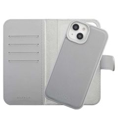 Selencia Étui portefeuille amovible Olyn avec MagSafe Apple iPhone 15 - Gris