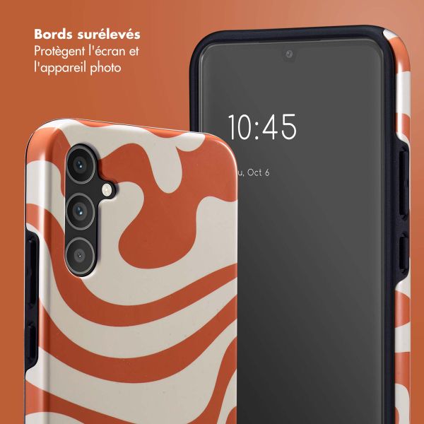 Selencia Coque arrière Vivid Tough Samsung Galaxy A34 (5G) - Dream Swirl Orange