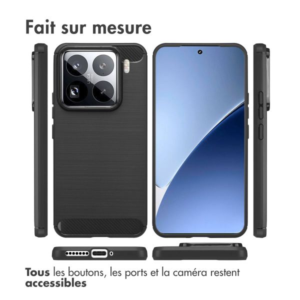 imoshion Coque Brushed Xiaomi 15 Pro - Noir