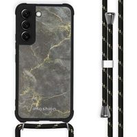 imoshion Coque Design avec cordon Samsung Galaxy S22 - Black Marble