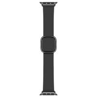 Apple Leather Band Modern Buckle Apple Watch Series 1 á 9 / SE (38/40/41 mm) | Series 10 (42 mm) - Taille S - Noir