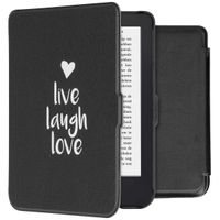 imoshion ﻿Design Slim Hard Sleepcover Kobo Clara 2E / Tolino Shine 4 - Live Laugh Love