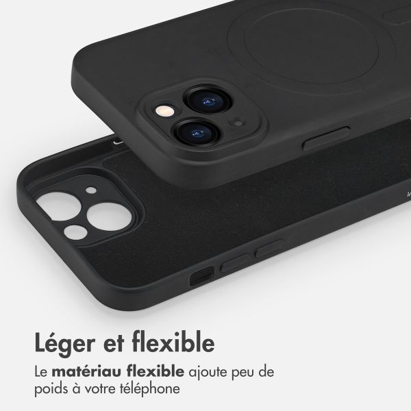 imoshion Coque Couleur avec MagSafe Apple iPhone 15 - Noir