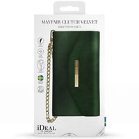 iDeal of Sweden Mayfair Clutch Velvet iPhone Xs / X - Vert