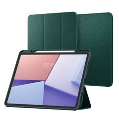 Spigen Coque tablette Urban Fit iPad Air 11 pouces (2024) M2 / Air 5 (2022) / Air 4 (2020) - Midnight Green