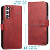 imoshion Étui de téléphone portefeuille Luxe Galaxy S21 FE - Rouge