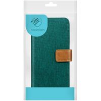 imoshion Étui de téléphone portefeuille Luxe Canvas iPhone 13 Pro - Vert