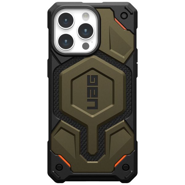 UAG Coque arrière Monarch Pro Apple iPhone 15 Pro Max - Kevlar Element Green