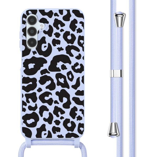 imoshion Coque design en silicone avec cordon Samsung Galaxy A15 (5G/4G) - Animal Lila