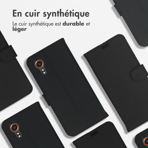 Accezz Étui de télephone Wallet Samsung Galaxy Xcover 7 - Noir
