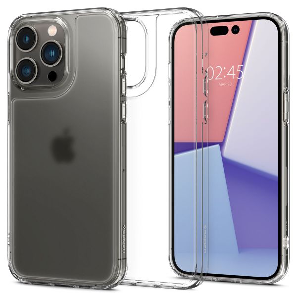 Spigen Coque arrière Quartz Hybrid Matte Clear iPhone 14 Pro Max - Transparent