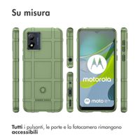 imoshion Coque Rugged Shield Motorola Moto E13 - Vert foncé