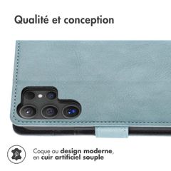 imoshion Étui de télephone portefeuille Samsung Galaxy S25 Ultra - Bleu clair