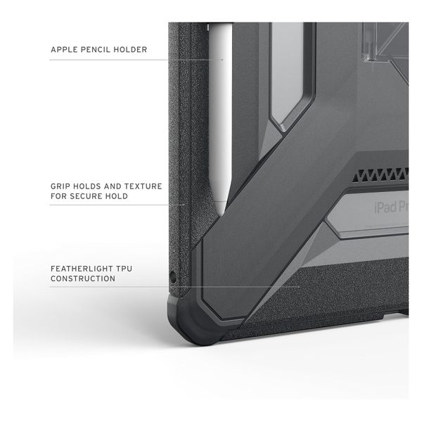 UAG Coque tablette Scout Apple iPad Pro 13 (2025) M5 / (2024) M4 - Ash