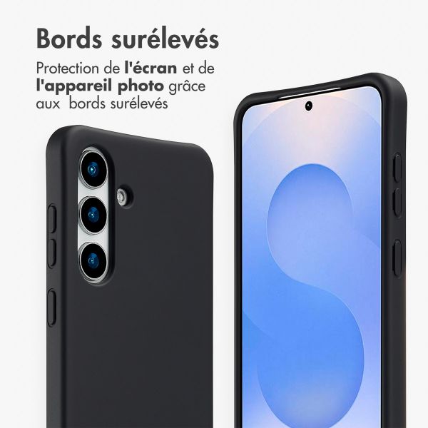 imoshion Coque arrière Color avec cordon amovible et MagSafe Samsung Galaxy S24 / S25 - Noir