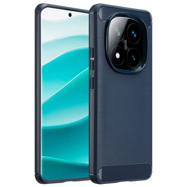 imoshion Coque Brushed Xiaomi Redmi Note 14 Pro (5G) - Bleu foncé