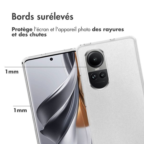Accezz Coque Clear Oppo Reno 10 / 10 Pro - Transparent