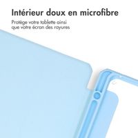 imoshion Coque tablette rigide Trifold Samsung Galaxy Tab S10 Plus / Tab S9 Plus / Tab S9 Plus FE 12.4 pouces - Bleu clair