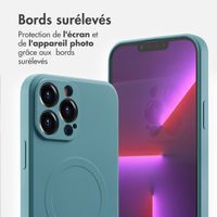 imoshion Coque Couleur avec MagSafe Apple iPhone 13 Pro Max - Smoke Green
